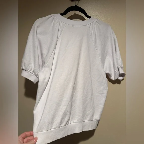 Z SUPPLY GIANNA TERRY TEE - WHITE size x-Small XS - Picture 12 of 12